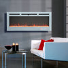 Wall Mounted/Recessed Insert LED Electric Fireplace Fire Heater 36"40"50"60"