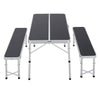 Compact Foldable Dining Table Chairs Benches Aluminum Folding Outdoor Picnic Set