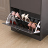 SHOE CABINET 2 DRAWER STORAGE CUPBOARD RACK SHELF FOOTWEAR ORGANISER SHOE STAND