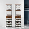 MultiTier Wood 20 Bottles Wine Display Shelves Storage Holder Free Standing Rack