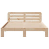 Bed Frame without 135x190 Double Solid Wood Pine Q3C4