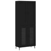 Camerina Highboard Black 69.5x34x180 Engineered Wood,Highboard with Ample W9F1
