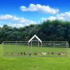Large Chicken Run Cage Walk In Coop Poultry Hen Rabbit Dog Kennel Metal Shelter