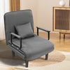 Single Folding Sofa Bed Chair Modern Fabric Sleep Function Holder Couch Sleeper