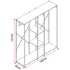 Clothes Rail Dress Garment Hanging Display Stand Rack Unit with Storage Shelves
