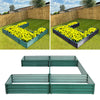 Garden Raised Bed Metal Planter Box Square/Rectangle Planting Trough Grow Beds