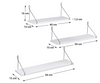 SONGMICS wall shelf, set of 3, floating shelf, decorative shelves 7-2-531
