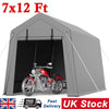 Outdoor Storage Shelter Shed 7x12 FT Waterproof Carport Bike Canopy Garage Tent
