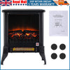 Electric Fireplace Fire with Wood Flame Heater Stove Log Burner Fan Heat 2KW Zfo