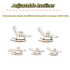 Lazy Rocking Chair Adjustable Recliner Rocking Sofa Nursing Armchair w/ Footrest
