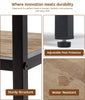 Tall Wooden Shelves Bookcase Industrial Bookshelf Storage Display Shelving Unit