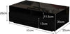Black Gloss Coffee Table with 4 Drawers & LED Lights Modern 85x55x35cm