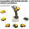 1/2" Cordless Brushless Electric Wrench Impact Tool For Dewalt 18V 20V Battery