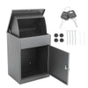 Lockable Wall Parcel Delivery Secure Drop Box Outdoor Storage Letter Post Box UK