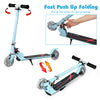 Folding Kick Scooter Lightweight Kids Aluminum Scooter Adjustable W/Flash Wheels