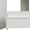 White Corner Dressing Table Makeup Desk Mirror Stool 5 Drawers 3 Mirrors CLIPOP