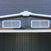 Lifelook 6ft x 8ft Garden Shed Tool Storage w/ Foundation Kit Vents Grey Black