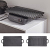 Cast Iron Griddle Plate Fry Pan Grill Bbq Cooking Skillet Double Side Reversible