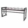 Wall Mounted Wine Rack Gin Shelf Rack Bottle 5 Glass Holder Home Bar 1 Layer