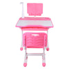 Kids Study Desk Chair Set w/ LED Lamp Ergonomic Children Drawing Writtung Table