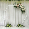 2/2.2M Metal Wedding Arch Hexagonal Backdrop Stand Flower Balloon Rack