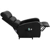 Recliner Chair Heated Electric PU Leather 8Point Massage Sofa Armchair W/ Remote