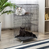 Large 3Tier Cat Cage Detachable Pet Cat Crates Villa Metal Wire Cat House w/Tray