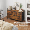 Smilesun 5 Drawers Chest of Drawers Fabric Wood Metal Storage Organiser Bedroom