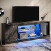 ☀️LED TV Stand for 55/60/65 Inch TVs Gaming Entertainment Center with Cabinet