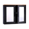 New Stunning Bathroom Mirror Cabinet Black 2 Door Bathroom Storage