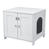 White Dog Cage Puppy Crate Pet Carrier Indoor Pet Box With Lock Fixed Pet Box