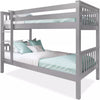 Kids Bunk Beds Double Pine Wooden Bunk Beds With Mattresses 3FT Single Bed Frame