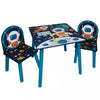 Kids Wooden Table & 2 Chairs Themed Set Furniture Play Room Desk Toddlers Junior