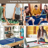 Combo Entertainment Game Table with Stackable Design-Natural
