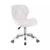 Adjustable Cushioned Computer Desk Office Chair Chrome Legs Lift Swivel Chairs
