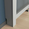 92cm Tall Radiator Cover White Grey Traditional MDF Wood Cabinet Grill Cover