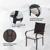 2Piece Rattan Chairs Garden Patio Furniture Set Outdoor Patio Wicker Sofa Chairs