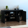 Modern TV Unit Cabinet Sideboard High Gloss 3 Door Cupboard with LED Light NEW