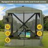 225x225cm 4-Panel Pop up Camping Gazebo Instant Setup House Gazebo Tent