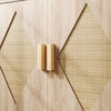Natural Wooden Storage Cabinet With Doors & Shelves, Small Buffet Sideboard