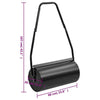 Garden Lawn Roller with Handle Black 42 L Iron and Steel UK NEW