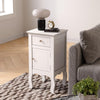 Small Cabinet Side End Table Slim Narrow Storage Unit Night Stand Bedside Drawer