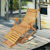 Foldable Recliner Rocking Chair Living Room Balcony Terrace Relax 200kg Loading