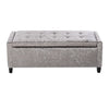 Hinge Lid Ottoman Storage Box Chesterfield Blanket ToyBox Pouffe Bench Footstool