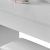White Dressing Table Set with Mirror LED Light Makeup Table Bedroom Vanity Table