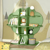 Green Bookshelf Storage Shelf For Children's Reading Room Open Storage Modern