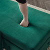 Upholstered Chaise Lounge Indoor Lounge Sofa with Right Armrest & Storage, Green