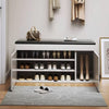 Hallway Shoe Cabinet Bench Storage Shoe Rack Unit Cupboard Cushion Padded Seat