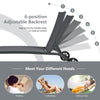 Garden Sun Lounger 6 Positions Adjustable Chaise Lounge Deck Sunbed