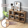 Wooden Storage Bookcase 6 Cube Bookshelf Home Office Display Rack-Natural